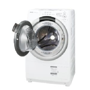 【送料別】SHARP（シャープ）:ES-S7J-WL [クリスタルホワイト] 【左開き】ドラム式洗濯乾燥機 洗濯7kg 乾燥3.5kg 4550556