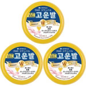 フットクリーム コウンバル 3個セット プレミアム(黄) モイスチャー(赤) 日本正規輸入品 韓国 かかと 保湿 角質