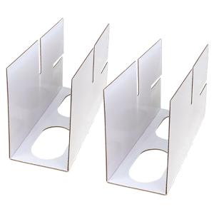 3WAYパネルスタンド（2枚入）　組立前（1枚あたり）:248×163mm　紙【1セット入】