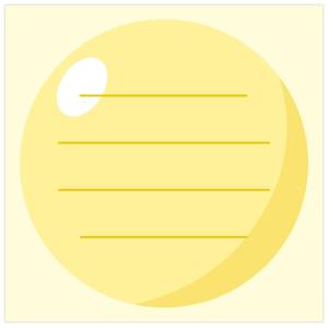 お月見 願い事シール（40枚）　Φ7cm　上質紙シール【1パック入】