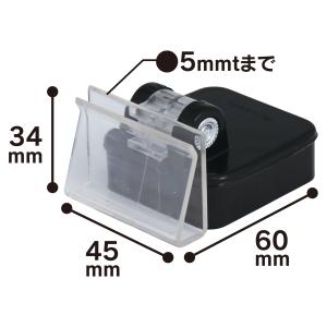 マグネットフック ベースタイプ 黒 H34×W...の詳細画像2