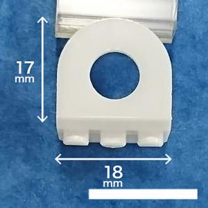 ビニール吊りつまみ (白) 17×18mm P...の詳細画像2