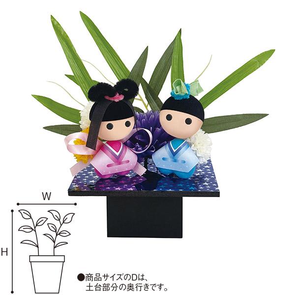 きらきら七夕スタンド　H19×W18cm　紙・PVC・スチロール・ポリエステル【1ヶ入】