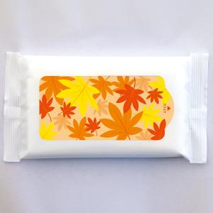 【納期一週間以上】ウェットティッシュ スリムホワイト5枚 もみじ　約70×135×10mm　スパンレース不織布【1000個入】