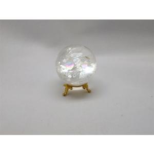 天然石 水晶玉 レインボー水晶玉｜popi