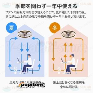 シーリングファンライト LED 音楽 ファン付...の詳細画像4