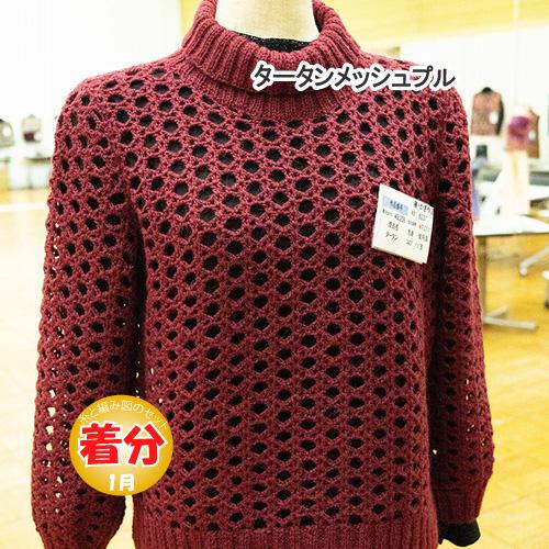 タータンメッシュプル 編み物キット