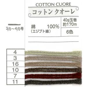 毛糸 中細 オリムパス コットンクオーレ 1玉...の詳細画像1