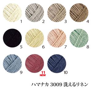 毛糸 中細 ハマナカ 3009 洗えるリネン ...の詳細画像1