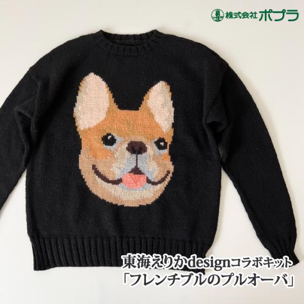 編み物 キット ポプラオリジナルキット [糸セット]フレンチブルのプルオーバー 1セット 秋冬 プル...