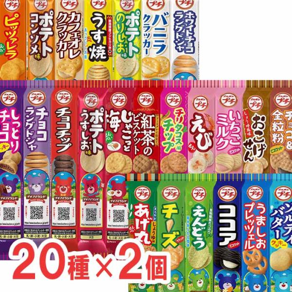 ブルボン　プチシリーズ　20種類×各2本（計40本）詰合せセット