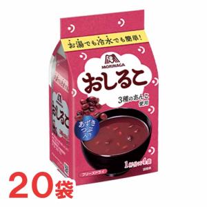 森永　おしるこ4袋入り　20袋　フリーズドライ　つぶあん