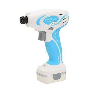 【訳アリ処分品】EARTH MAN　充電式インパクトドライバー　７.２Vリチウムイオンバッテリー　ドライバービット３本付属（LEDライト/無断変速/正転・逆転）