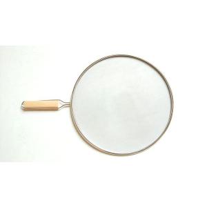 クッキングメイト　油はね防止ネット　２９ｃｍ　木柄ハンドル