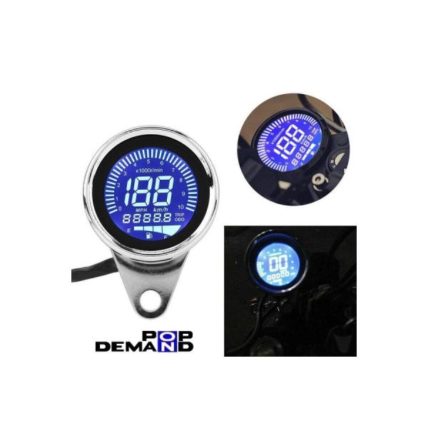 ◆送料無料◆汎用 12V LED スピードメーター タコメーター 燃料計 走行距離計 CR125R ...