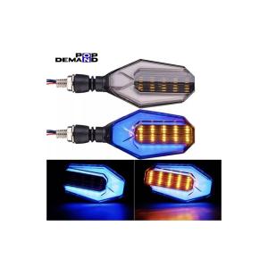 ◇即納◇汎用 12V オクタゴン LED ウインカー 青 2個セット レッツ4 G レッツ4パレット レッツ4バスケット｜popondemand