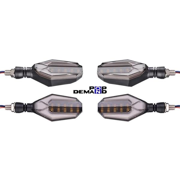 ◇即納◇汎用 12V オクタゴン LED ウインカー 白 1台分4個セット GSX250L RM-Z...