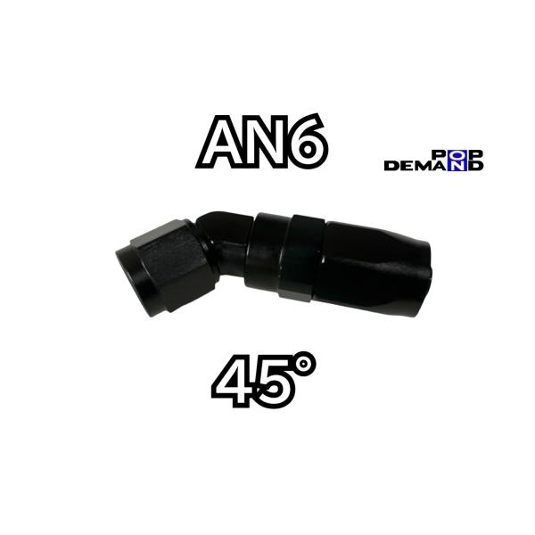 ◆即日発送◆汎用 AN6 45° 1個 オイルクーラー ホース エンド #6 継手 Ninja ZX...