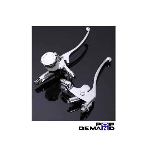 ◇送料無料◇汎用 フルメッキ ブレーキマスター クラッチホルダー セット 一体型 CB90 CB92...