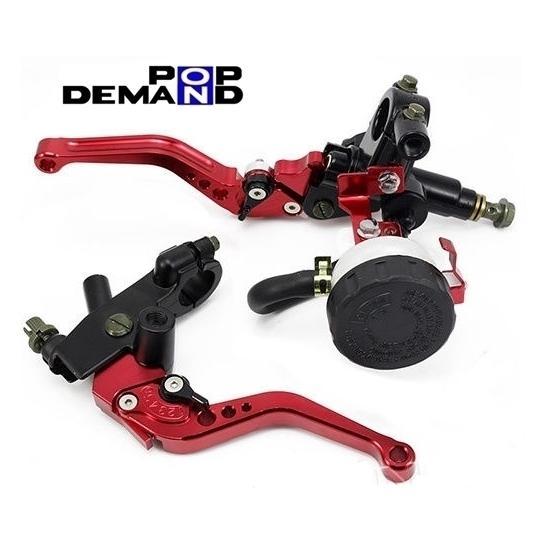 ◇送料無料◇汎用 赤 ブレーキ クラッチ マスターシリンダーセット レッド NS250R NSR25...