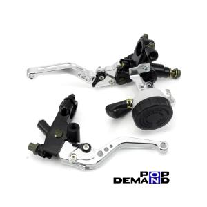 汎用 銀 ブレーキ クラッチ マスターシリンダーセット