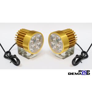 ◇即納◇汎用 金 4連 LED フォグランプ 車外灯 2個セット FLTRXSE FLTRXSE2 FXSBSE FXSBSE2 FXSE EL｜popondemand