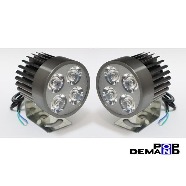 ◇即納◇汎用 灰 4連 LED フォグランプ 車外灯 2個セット GSX250L RM-Z250 S...