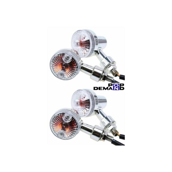 ◇即納◇訳有り 汎用 メッキ クリア ミニウインカー 12V GSタイプ 4個セット スペイシー50...