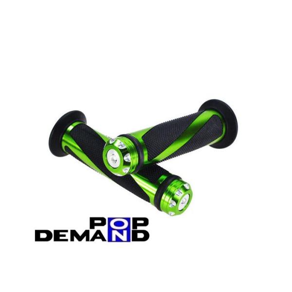 ◇即納◇汎用 緑 CNC 22mm用 アルミ グリップ 左右セット ST2 ST3 ST4 ST4S...