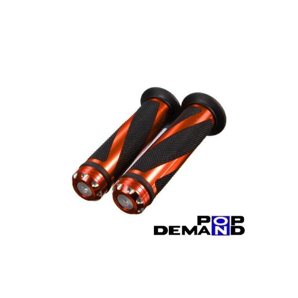◇即納◇汎用 橙 CNC 22mm用 アルミ グリップ 左右セット トリシティ155 マグザムマジェ...