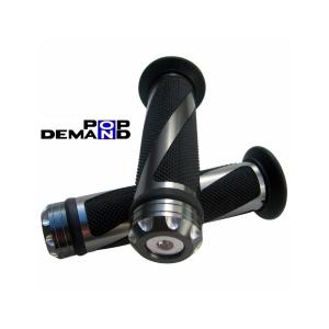 汎用 灰 CNC 22mm用 アルミ グリップ 左右セット ゼファー550