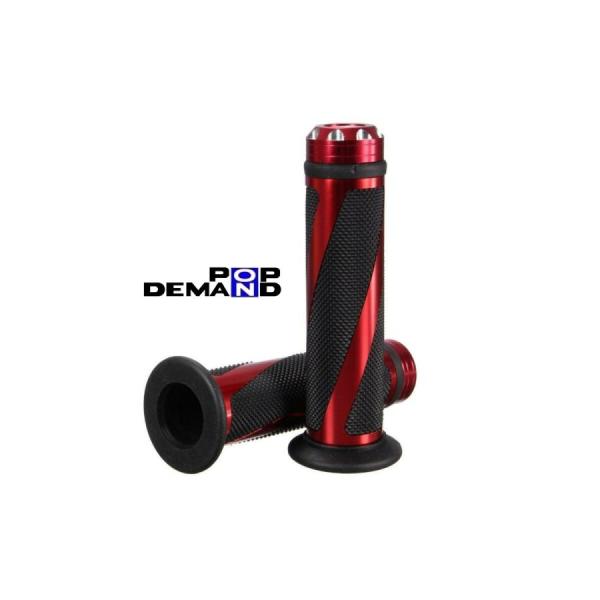 ◇即納◇汎用 赤 CNC 22mm用 アルミ グリップ 左右セット ヴェルシス1000 ヴェルシス1...