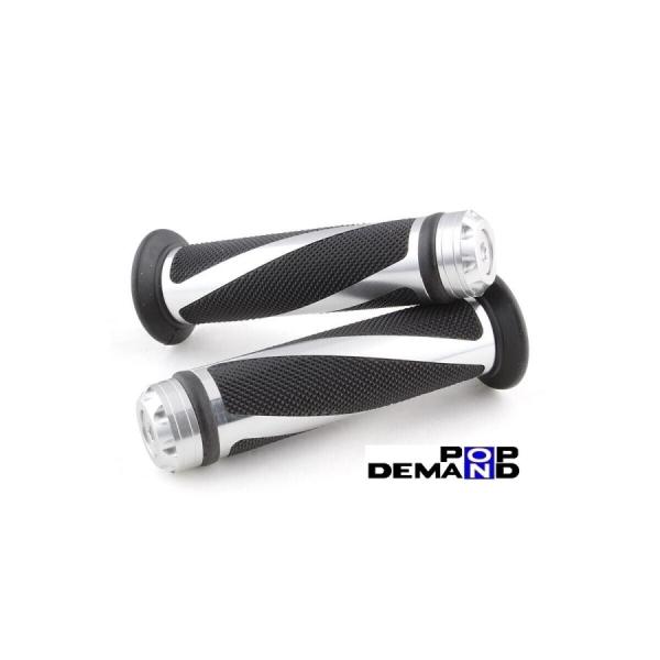 ◇即納◇汎用 銀 CNC 22mm用 アルミ グリップ 左右セット Ninja ZX-11 Ninj...