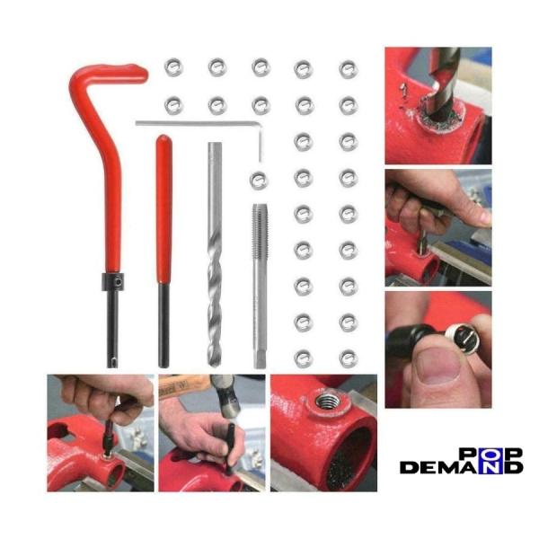 ◆即日発送◆ ヘリサートキット M6×1.0 補修キット リコイルキット ドリル/タップ付 CB90...