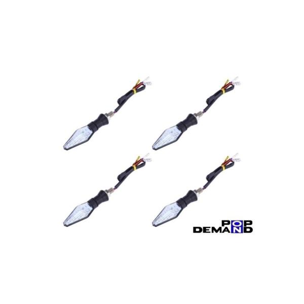 ◇即日発送◇汎用 LEDウインカー ブルーマーカー付き 12V 1台分4個セット スペイシー50 ス...