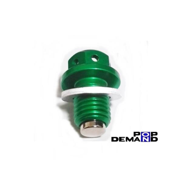 ◆即日発送◆汎用 緑 強力マグネット アルミ ドレンボルト ワッシャー付 M12 P1.5 ZX6-...