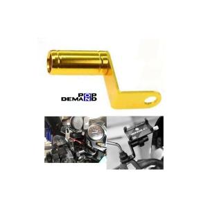 ◇即日発送◇訳有り 汎用 メッキ バイク用アナログ時計 黒 ハンドル