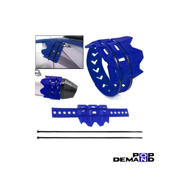 ◆即日発送◆汎用 青 サイレンサープロテクター マフラーガード ブルー TZ125 TZR125 Y...