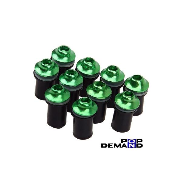 ◆即日発送◆汎用 緑 スクリーンボルト ウェルナット カウルネジ 10個セット Ninja ZX-2...