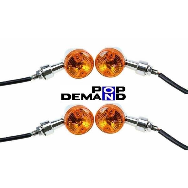 ◇即納◇訳有り 汎用 メッキ ミニウインカー 12V Z2タイプ 4個セット リトルホンダP25 リ...