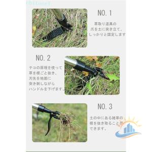 草取り 立ったまま 草抜き 手動 道具 除草 ...の詳細画像4