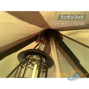ワンポールテント 210D 焚き火可 難燃 煙...の詳細画像5