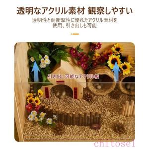 爬虫類ケージ 通気性テラリウム 大型ハムスター...の詳細画像2