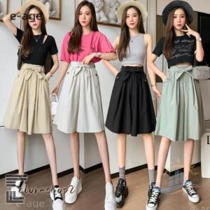 キュロットパンツ レディース 2タイプ ゆった...の詳細画像4