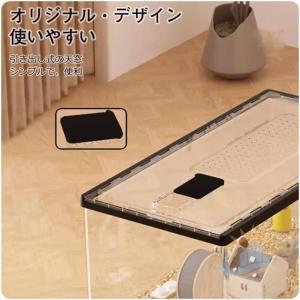 ハムスターケージ 小動物用透明アクリル 製通気...の詳細画像4