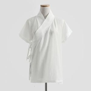 半襦袢　着物用　インナー　Tシャツ　レディース　半袖　夏用　春用　浴衣用　ゾンチー　肌襦袢　衿付き　襟付き　着物　和装　下着　肌着　Vネック　簡単