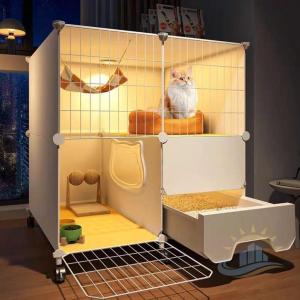 猫ケージ トイレ付 室内飼い 2段 3段 大型 ...の商品画像