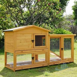 屋外木製鶏小屋耐候性大型鶏かご 6羽の鶏用の大...の詳細画像3