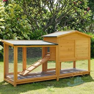 屋外木製鶏小屋耐候性大型鶏かご 6羽の鶏用の大...の詳細画像4