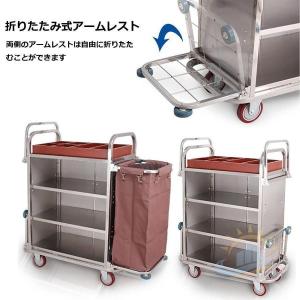 ホテルリネンカート ランドリーカート 業務用ダ...の詳細画像1
